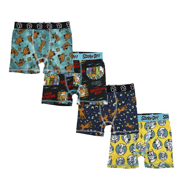 Scooby Doo 4pk Youth Boys Boxer Briefs-4