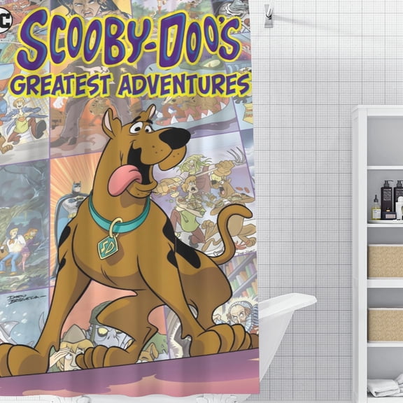 Scooby Doo Adventure-theme Bathroom Shower Curtain Home Decor,Bath Curtains Durable Waterproof Bath Curtain , Adluts Girls Boys Bathroom Decor House Gifts 52x71inch130cmX180cm