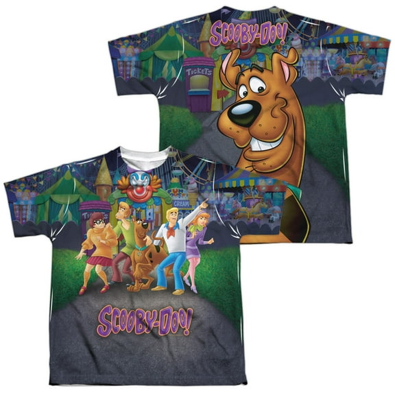Scooby Doo - Amusement Park (Front/Back Print) - Youth Short Sleeve Shirt - Large