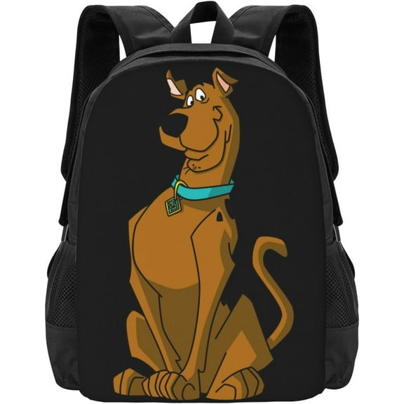 Scooby Doo Anime Laptop Backpacks, Kawaii, Aesthetic, Waterproof, College, Travel, Daypack, Adults, Pink, Casual, Large Capacity, Black, One Size