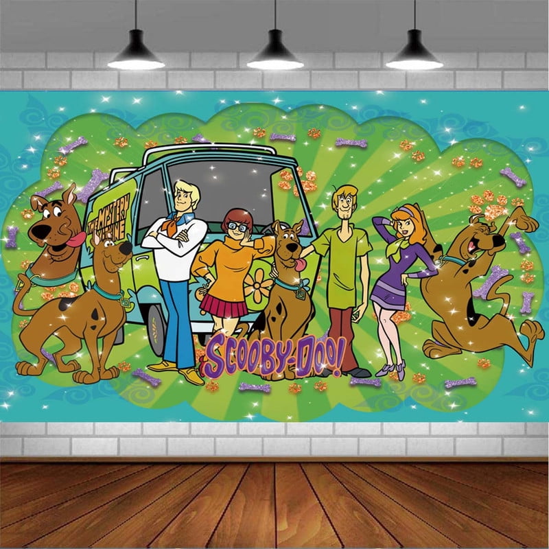 Scooby Doo Backdrop Taspestry Banner Party Supplies Background Post Decor Decorations