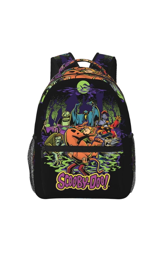 Scooby Doo Backpack All Over Print Casual School Laptop Bags Lightweight Travel Sports Shoulder Daypack Bookbags