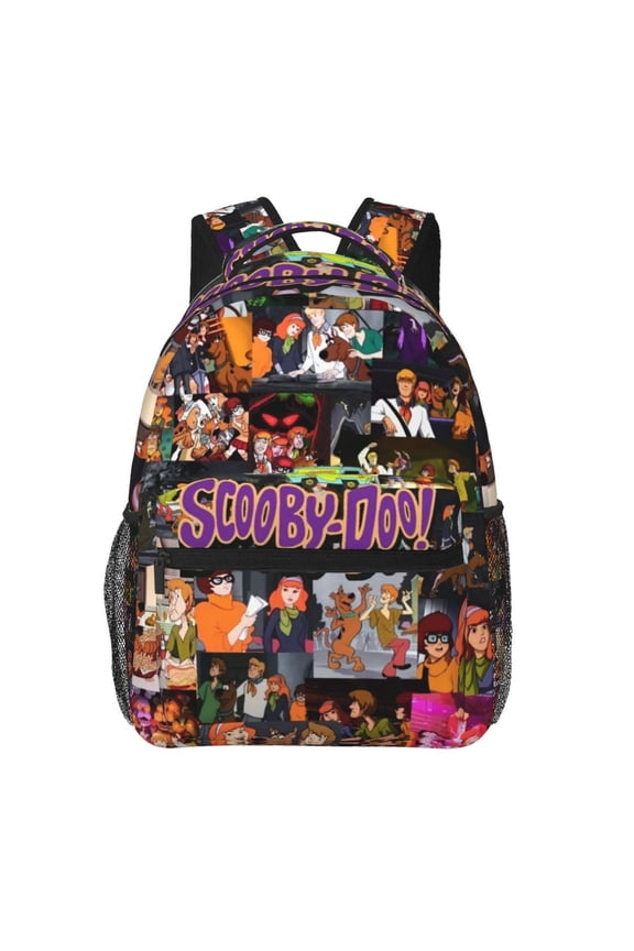 Scooby Doo Backpack All Over Print Casual School Laptop Bags Lightweight Travel Sports Shoulder Daypack Bookbags