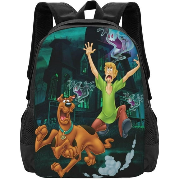 Scooby Doo Backpack for men and Women, Kawaii Backpack, Cartoon Book Bag, Lightweight, Cute, Travel Backpack, Black, One Size