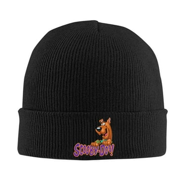Scooby-Doo Beanie Hat Winter Warm Knit Cuffed Cap For Women Men Black