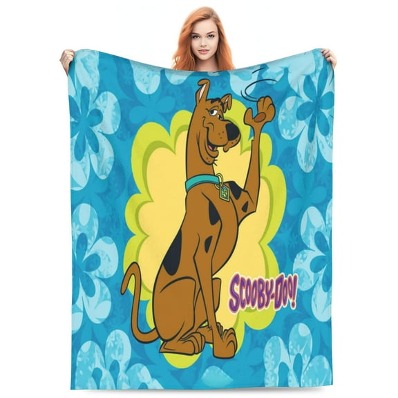 Scooby Doo Bed Blanket Super Soft Fleece Throw Blanket Lightweight Warm Cozy Cartoon Blankets Gifts for Kids Adults 40"x30"