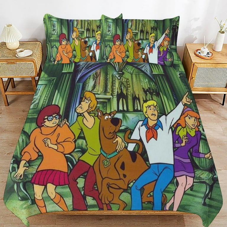アメリカアニメキャラクター　スクービードゥー 肌掛け布団 Scooby Doo Bedding Set Anime Bedding Set Cartoon Duvet Cover