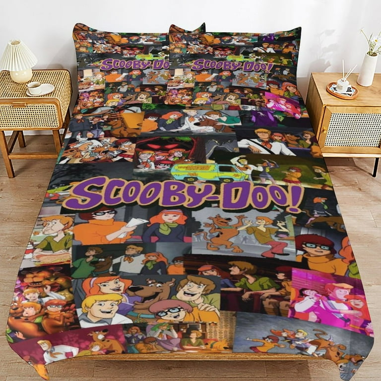 Scooby Doo Bedding Set Anime Bedding Set Cartoon Duvet Cover Set