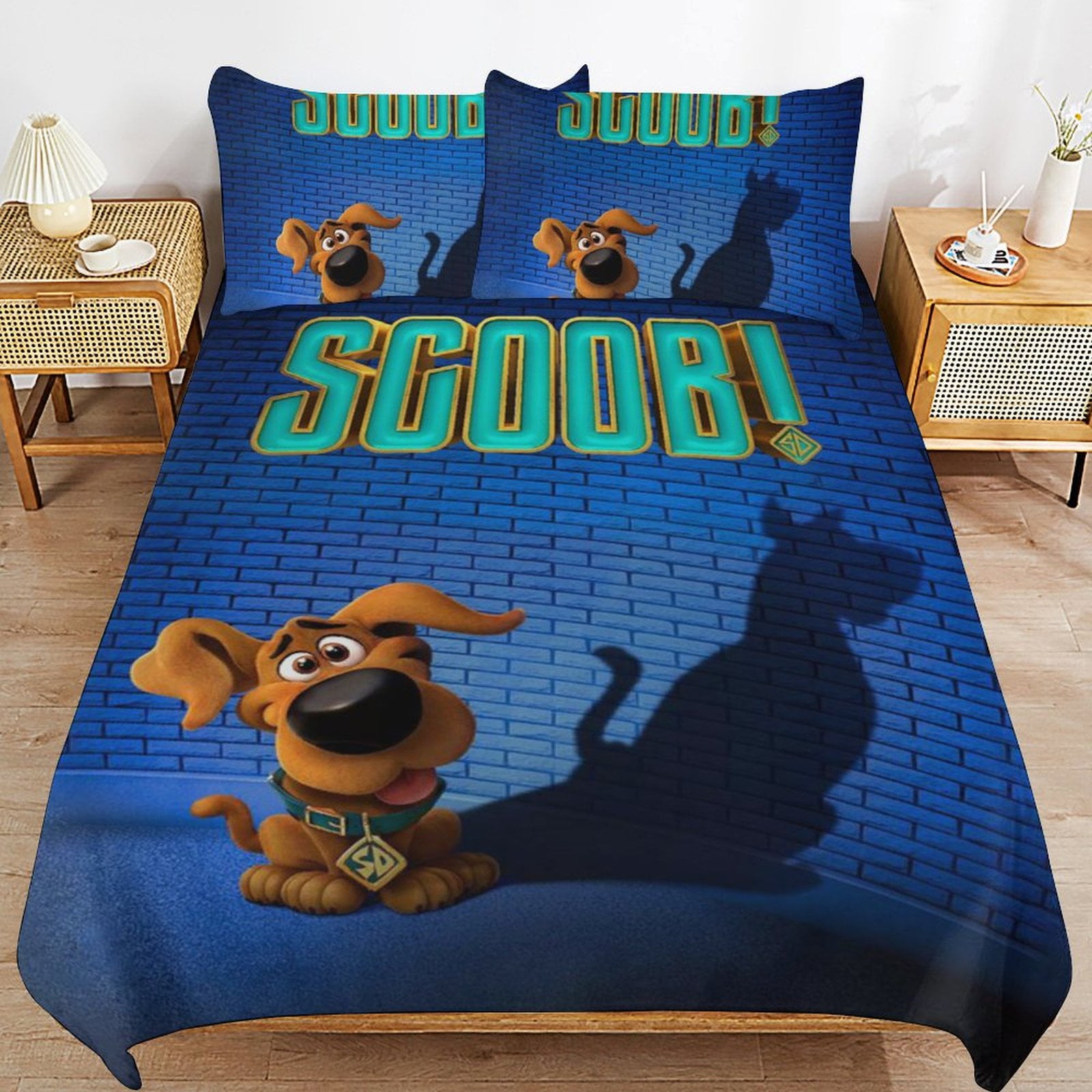 Scooby Doo Bedding Set Anime Bedding Set Cartoon Duvet Cover Set