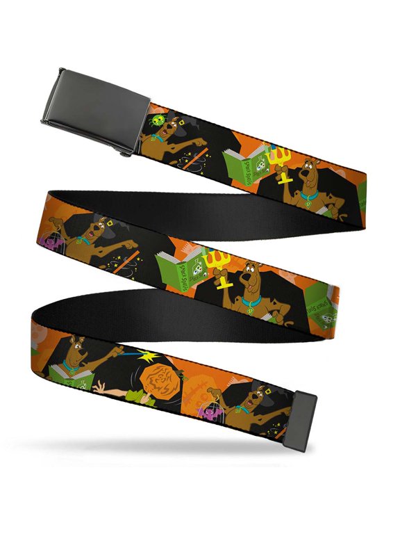 Adjustable Belt, Clamp Buckle, Cut-to-Fit, Scooby Doo Halloween Snack Spells