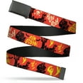 thumbnail image 1 of Adjustable Belt, Clamp Buckle, Cut-to-Fit, Scooby Doo and Shaggy Halloween Ruh Roh Orange, 1 of 3