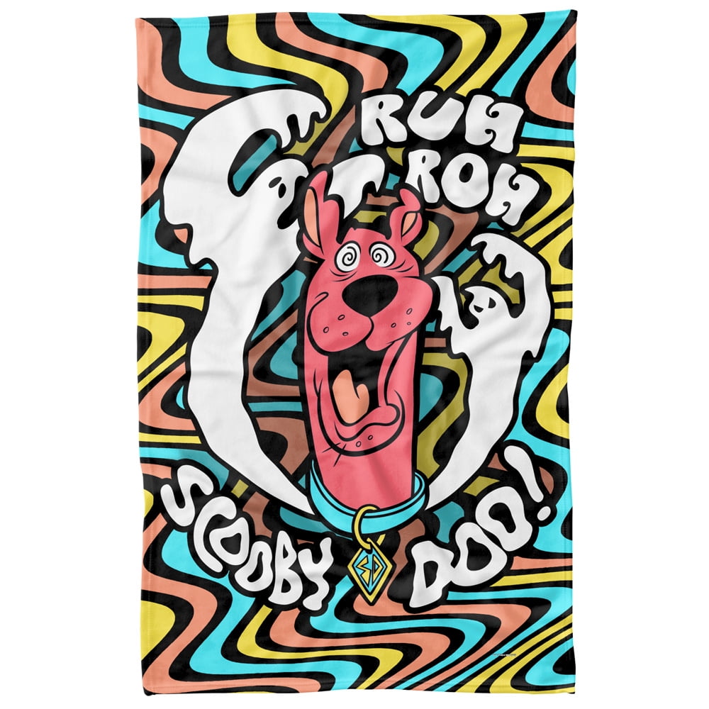 Scooby Doo! Blanket, 36'x58' Ruh Roh Ghosts Fleece Blanket - Walmart.com