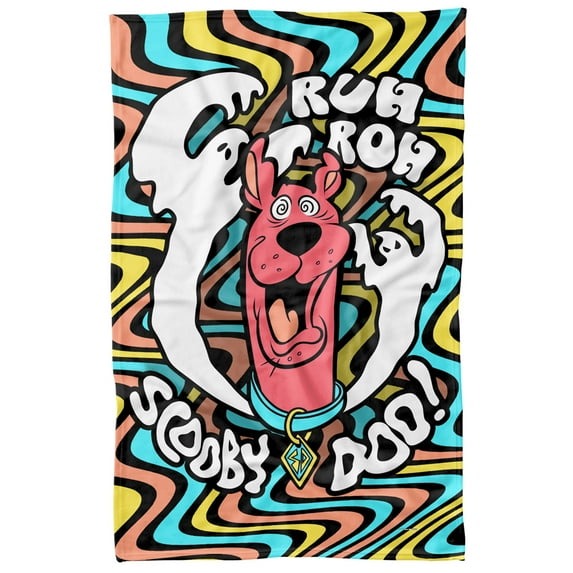 Scooby Doo! Blanket, 36'x58' Ruh Roh Ghosts Fleece Blanket