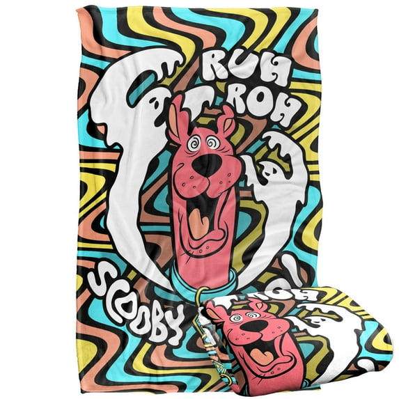 Scooby Doo! Blanket, 36'x58' Ruh Roh Ghosts Silky Touch Super Soft Throw Blanket