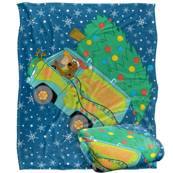 Scooby Doo! Blanket, 50'x60' Oh Christmas Tree Van Silky Touch Super Soft Throw Blanket