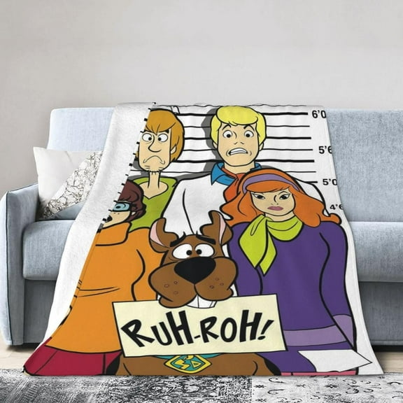 Scooby-Doo Blanket Warm Throw Blanket Unique Gifts Room Decor Blanket Soft Cozy Flannel Blanket 40"x30"