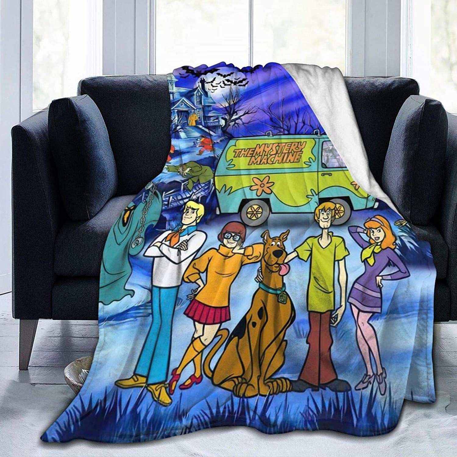 Scooby-Doo Blanket Warm Throw Blanket Unique Gifts Room Decor Blanket Soft Cozy Flannel Blanket 50"x40"