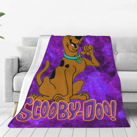 Scooby-Doo Blankets Flannel Fleece Warm Soft Throw Blanket For Couch Sofa Bed Living Room All Season Decor Gift 60"X50"