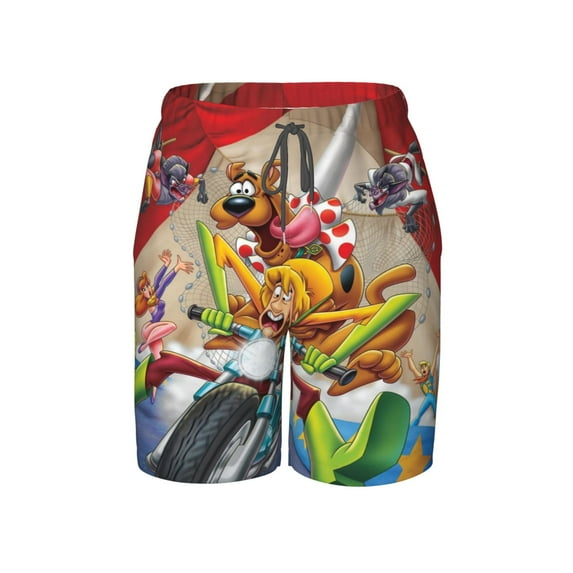 Scooby-Doo Boy'S Swim Trunks Quick Dry Board Shorts Kids Beach Swim Shorts Bathing Suits Swimsuit