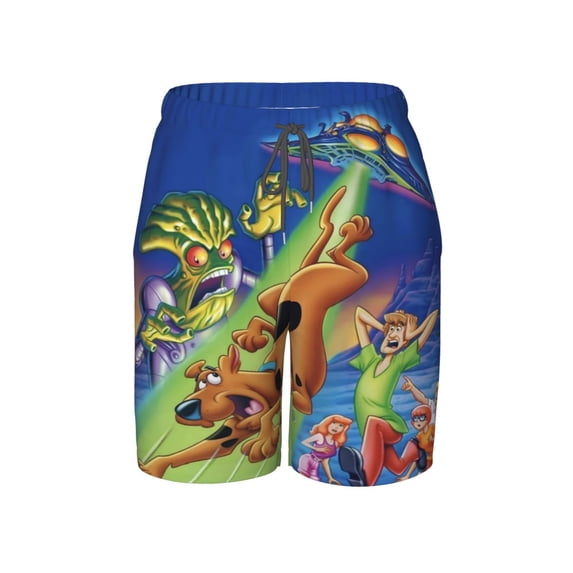 Scooby-Doo Boy'S Swim Trunks Quick Dry Board Shorts Kids Beach Swim Shorts Bathing Suits Swimsuit