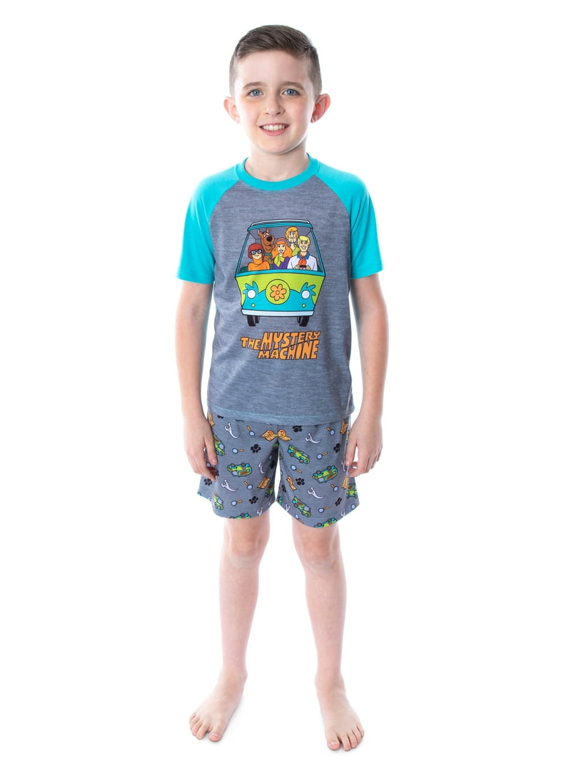 Scooby Doo Boy's Pajamas Mystery Machine Shirt and Shorts PC