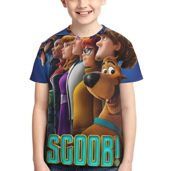 Scooby-Doo Boys Girls T-Shirt 3d Print Graphic Short Sleeve Tee Shirt Tops For Kids Teens