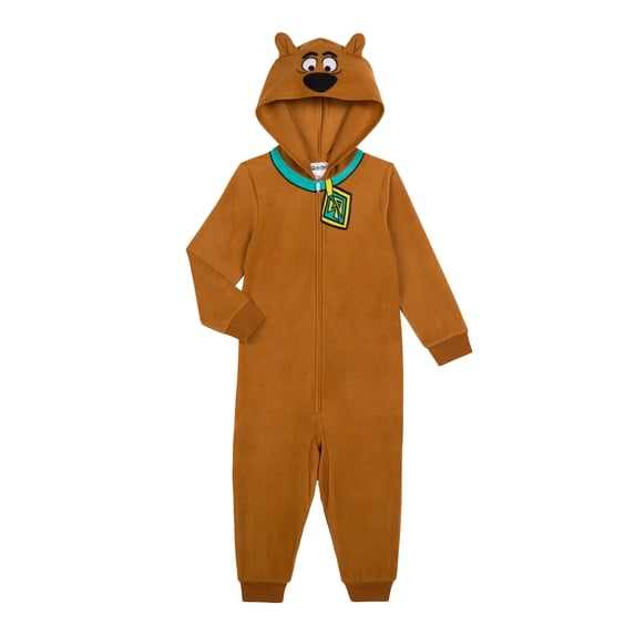 Scooby Doo Boys Long Sleeve Blanket Sleeper, One-Piece, Sizes 4-12