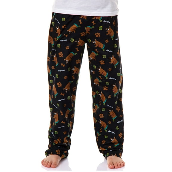 Scooby-Doo Boys' Ruh-Roh! Cartoon Tossed All-Over Print Lounge Sleepwear Pajama Pants