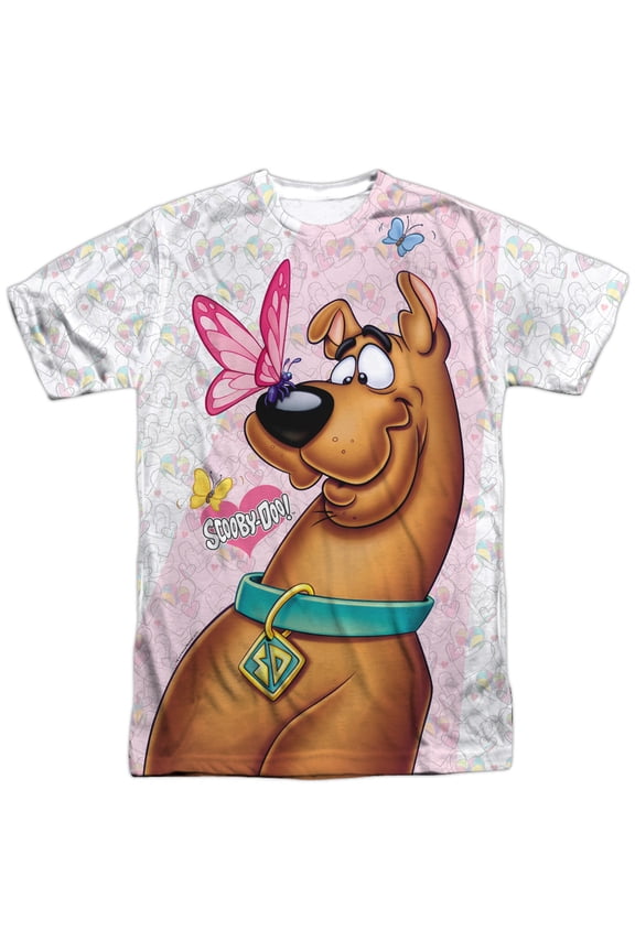 Scooby Doo Butterfly Mens Sublimation Polyester Shirt