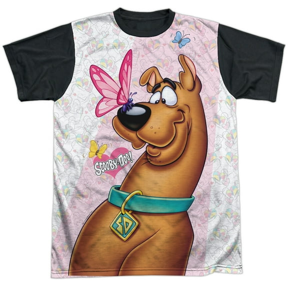 Scooby Doo Butterfly Mens Sublimation Shirt with Black Back