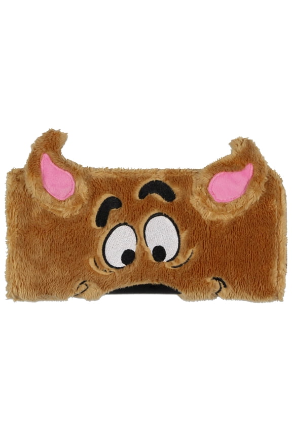Scooby Doo! Cartoon 3-D Ears Fuzzy Scooby Quarter Zip Travel Wallet