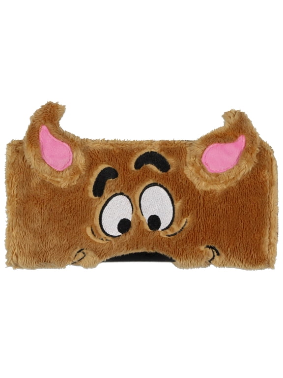 Scooby Doo! Cartoon 3-D Ears Fuzzy Scooby Quarter Zip Travel Wallet