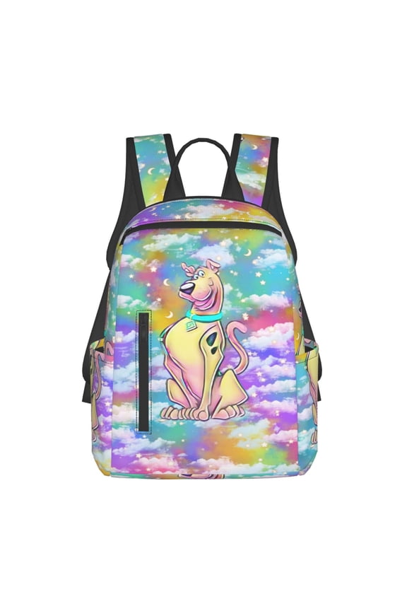 Scooby Doo Cartoon Backpack Cute Printed Casual School Laptop Bags Lightweight Travel Sports Daypack Bookbags