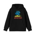 thumbnail image 1 of Scooby Doo Cartoon Beware The Monsters Scooby Hiding Youth Boys Black Hoodie-S, 1 of 2