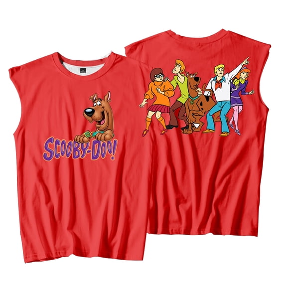 Scooby Doo Cartoon Tank Tops Sleeveless Sport Gym Vest Women Men Trendy Outdoor Sportwear