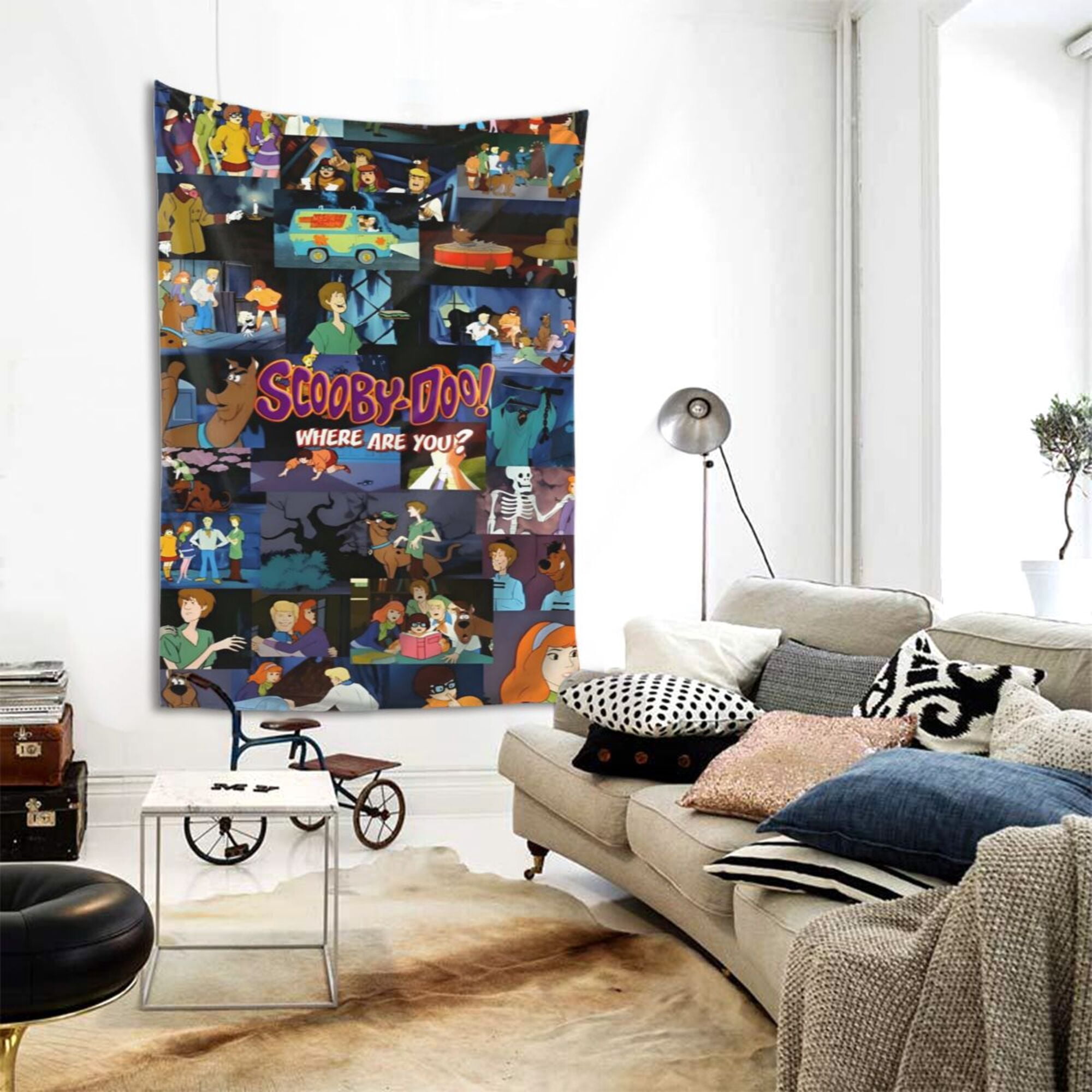 Scooby Doo Cartoon Tapestry Large Wall Art Tapestries Background