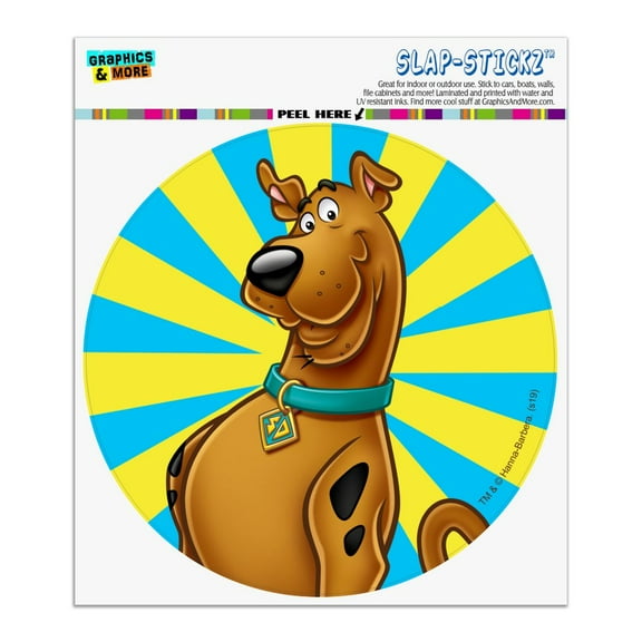 Scooby-Doo Character Automotive Car Window Locker Circle Bumper Sticker