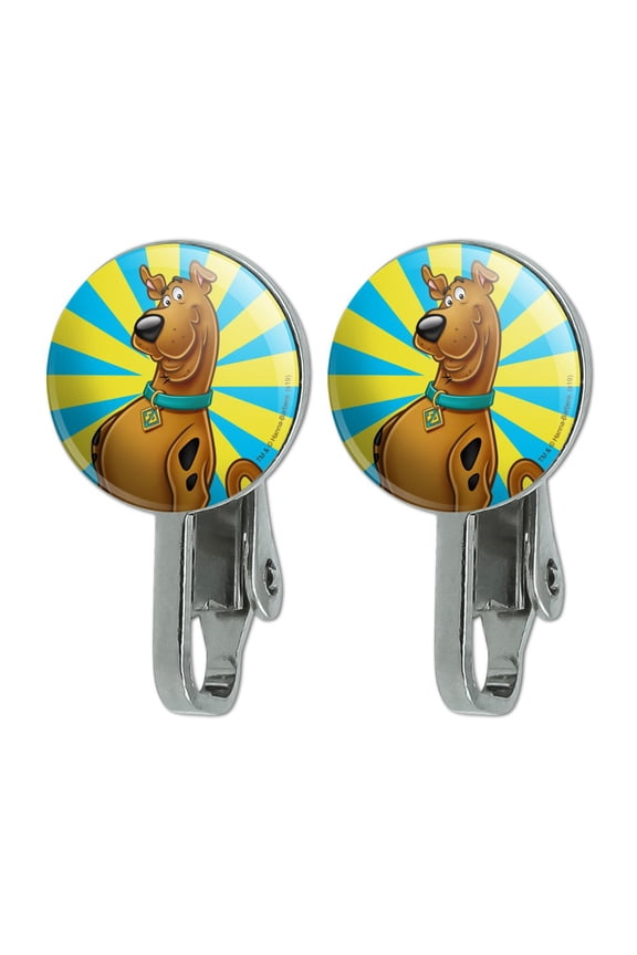 Scooby-Doo Character Novelty Clip-On Stud Earrings