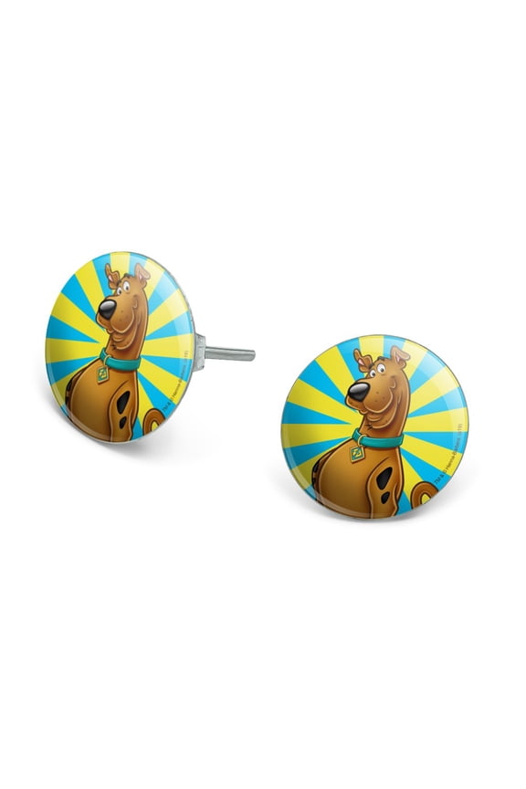 Scooby-Doo Character Novelty Silver Plated Stud Earrings