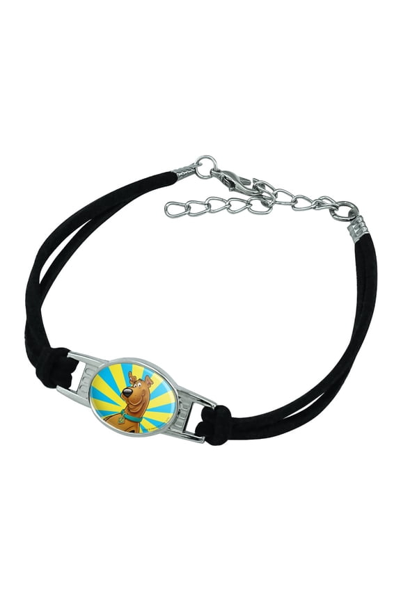 Scooby-Doo Character Novelty Suede Leather Metal Bracelet