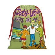 Scooby Doo Christmas Gift Bag Reusable Drawstring Holiday Gift Bags Party Favor Bags Xmas Candy Gift Bag