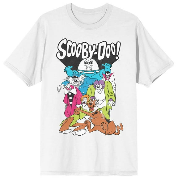 Scooby Doo Classic Monsters Classic White Graphic Tee - 6XL