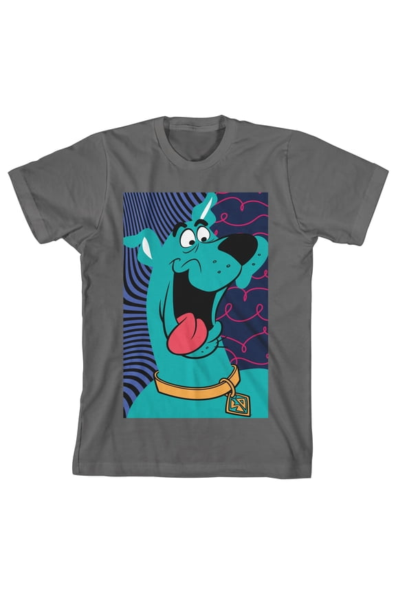 Scooby Doo Color Switch Scooby Boy's Charcoal T-shirt-Small