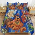 thumbnail image 1 of Scooby Doo Comforter Set 3 Pieces Quilt Cover Set Soft Bedding Sets for All Seasons (1 Comforter 79"x90", 2 Pillowcases), 1 of 8
