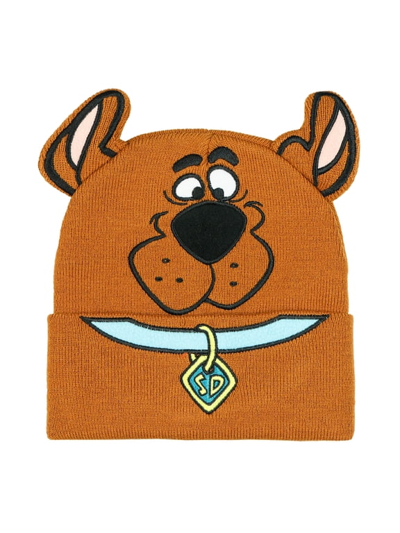 Scooby Doo Costume Hat Beanie Embroidered Scooby Original Cartoon Network Face