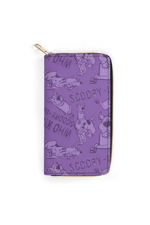 Scooby Doo Cute Cartoon zippered PU card holder wallet 19.7x10.5cm