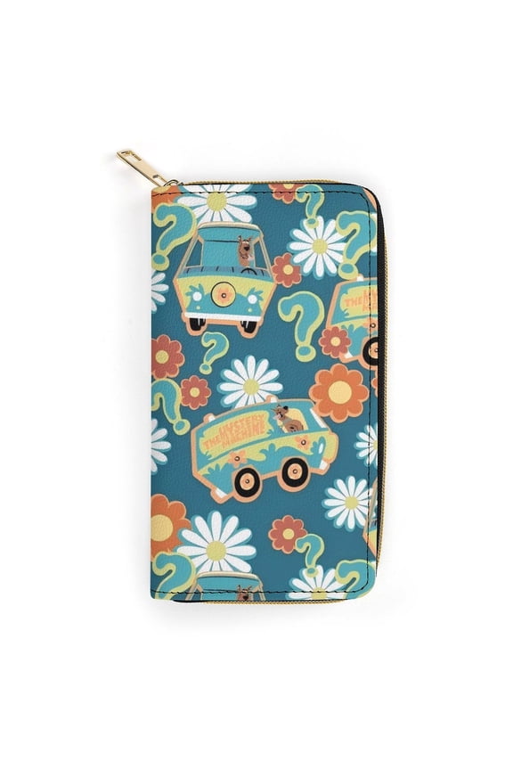 Scooby Doo Cute Cartoon zippered PU card holder wallet 19.7x10.5cm