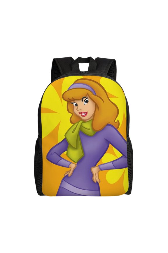 Scooby Doo Daphne Backpack Portable Laptop Bag Lightweight Daypack Bookbag Outdoor Travel