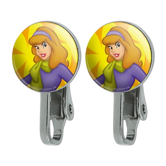 Scooby Doo Daphne Character Novelty Clip-On Stud Earrings