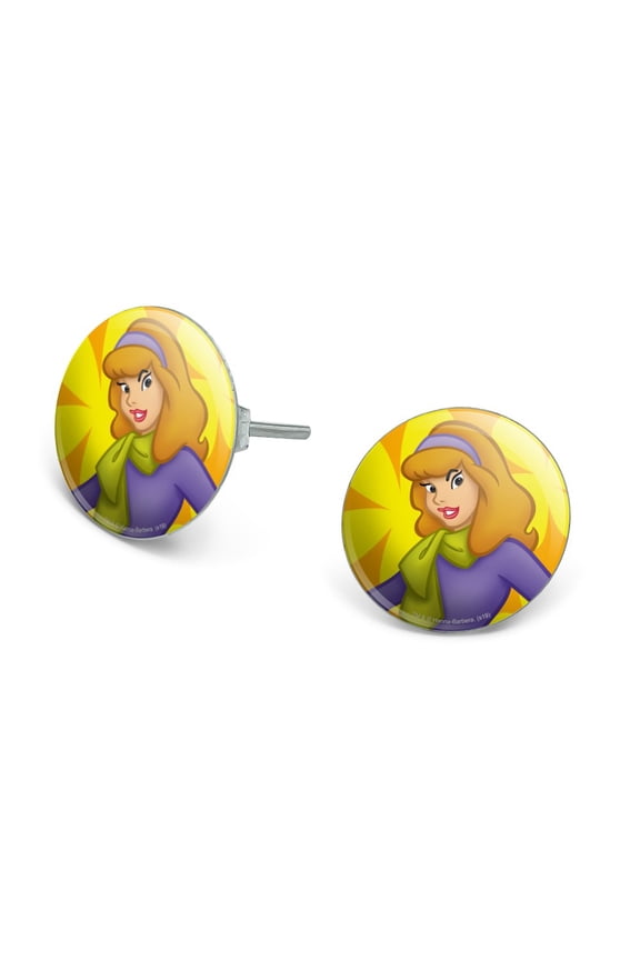 Scooby Doo Daphne Character Novelty Silver Plated Stud Earrings